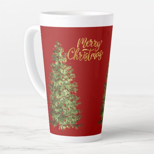 tasse en latte de style chrismast (Angle gauche)