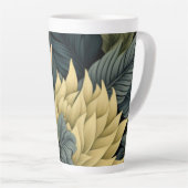 Tasse en latte - Tasse haute avec design floral (Angle droit)