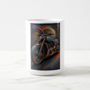 Tasse en mosaïque d'art Cruiser Retro Spectrum