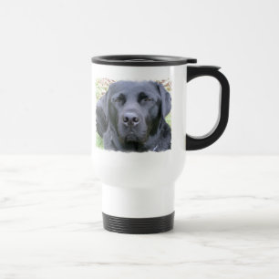 Tasse en plastique de voyage de chien noir de