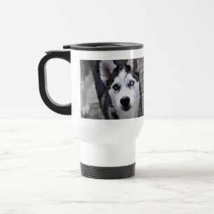 Tasse en plastique de voyage de chiot enroué