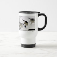 Tasse en plastique de voyage de rails de surf des