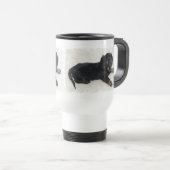 Tasse en plastique mignonne de voyage de Daschund (Devant droit)