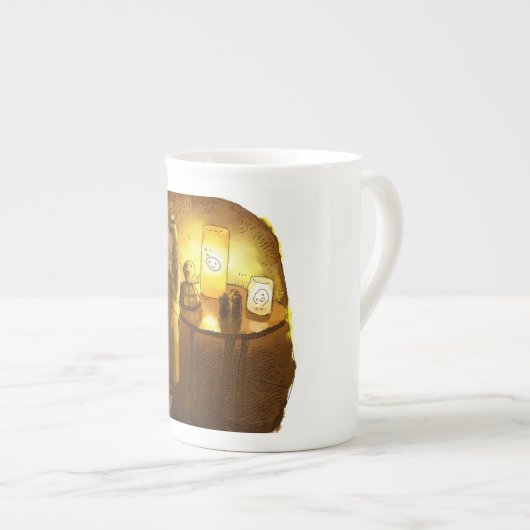 TASSE EN PORCELAINE さ や や ご じ (Devant droit)