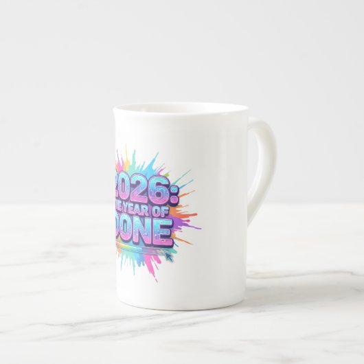 Tasse En Porcelaine 2026 Loading... Progress Bar Sticker (Devant droit)