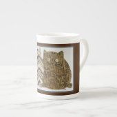 Tasse En Porcelaine 2 Fat Cats #1 (Devant droit)
