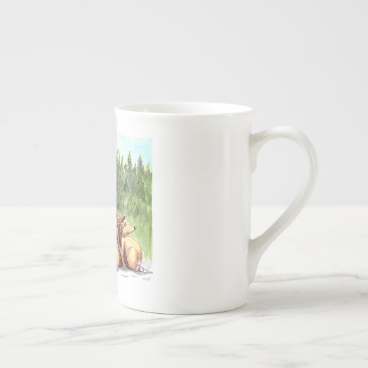 Tasse En Porcelaine 3 choupissons de Noël (Droite)