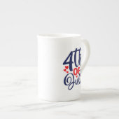 Tasse En Porcelaine 4 juillet-68826 (Devant droit)