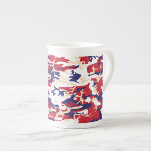 Tasse En Porcelaine 4 juillet, Jour de l'Indépendance, Beige de camouf