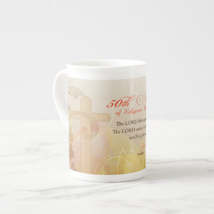 Tasse En Porcelaine 50e anniversaire de la profession religieuse, Nun