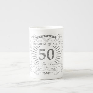 Tasse En Porcelaine 50e anniversaire Gag cadeau