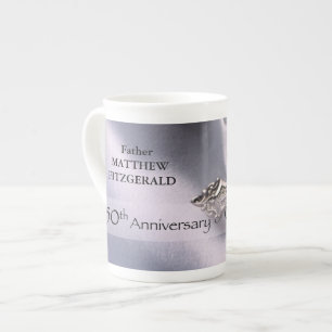 Tasse En Porcelaine 50e personnalisation Nom de l'ordre Anniversaire C
