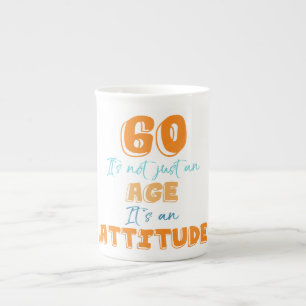 Tasse En Porcelaine 60e anniversaire Gag cadeau