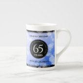 Tasse En Porcelaine 65e anniversaire de l'élégant Mariage Blue Sapphir (Droite)