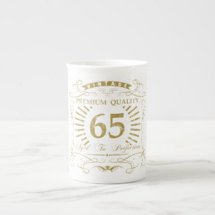 Tasse En Porcelaine 65e anniversaire Gag cadeau