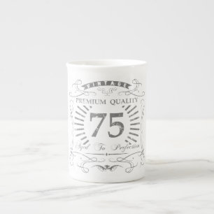 Tasse En Porcelaine 75e anniversaire Gag cadeau