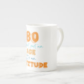 Tasse En Porcelaine 80e anniversaire Gag cadeau (Devant droit)