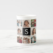 Tasse En Porcelaine 8 Photo Collage Monogramme PHOTO 6 a besoin de tra (Devant)