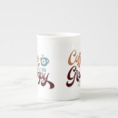 Tasse En Porcelaine A Coffee a Day for Coffee Lover Gift   (Devant)