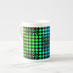 Tasse En Porcelaine à damiers Twist par Kenneth Yoncich