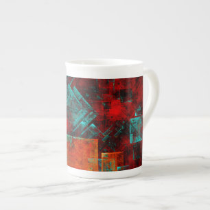 Tasse En Porcelaine Abstrait Cool coloré moderne Motif artistique
