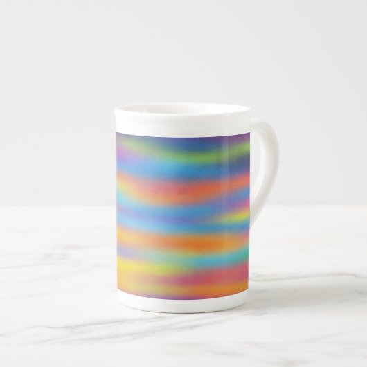 Tasse En Porcelaine Abstrait Desert Sunset Sky Artwork (Devant droit)