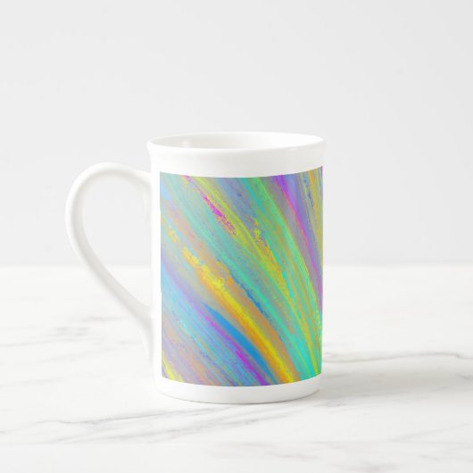 Tasse En Porcelaine Abstrait Tropical Summer Fun (Gauche)
