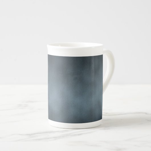 Tasse En Porcelaine Acier gris gothique Ombre Arrière - plan Art (Devant droit)