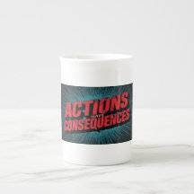Actions ont des conséquences Chope à bière
