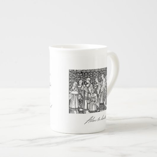 Tasse En Porcelaine Adoro te Devote (Devant droit)