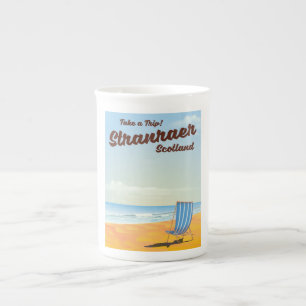 Tasse En Porcelaine Affiche de voyage vintage Stranraer Écosse