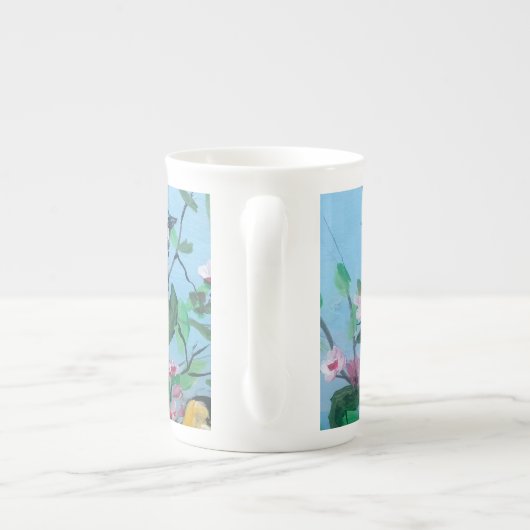 Tasse En Porcelaine Affirmation "Good Morning" art unique (Dos)