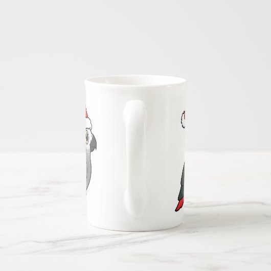 Tasse En Porcelaine African Grey Père Noël (Dos)