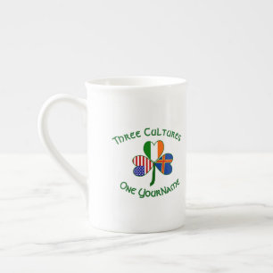 Tasse En Porcelaine Åland Islands Irlande USA Shamrock personnalisé