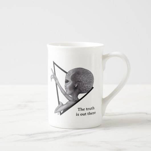 Tasse En Porcelaine Alien gris, la vérité est là (Droite)