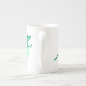 Tasse En Porcelaine Alien vert amusant ignoré (Dos)