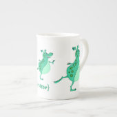 Tasse En Porcelaine Alien vert amusant ignoré (Devant droit)
