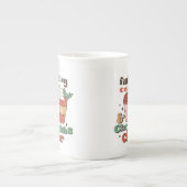 Tasse En Porcelaine Alimenté par Café et Noël (Devant)