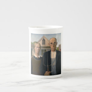 Tasse En Porcelaine American Gothic : Vie rurale pauvre paysan