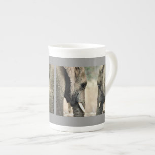 Tasse En Porcelaine Âmes sœurs éléphants