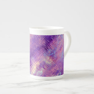 Tasse En Porcelaine Améthyste Purple Crystal Gel Texture