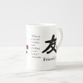 Tasse En Porcelaine Amitié 1 (Devant droit)