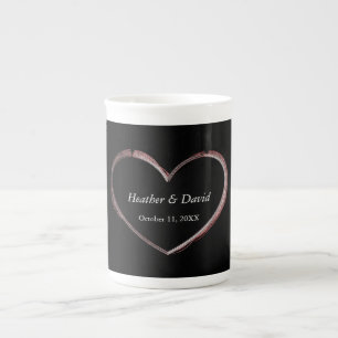 Tasse En Porcelaine Amour Coeur Attractif Charming Mariage