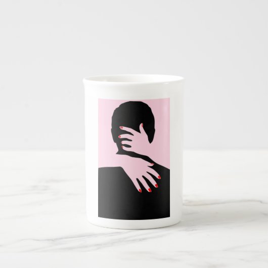 TASSE EN PORCELAINE AMOUR ET ROMANCE (Devant)