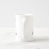 Tasse En Porcelaine Amusez-vous un joyeux petit Noël mignon blanc (Dos)