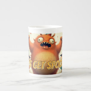 Tasse En Porcelaine Amusons-nous avec des monstres – Une fête de monst