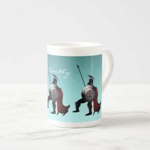 Tasse En Porcelaine Ancien guerrier spartiate