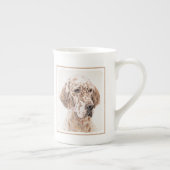 Tasse En Porcelaine Anglais Setter Orange Belton Peinture Chien Art (Droite)