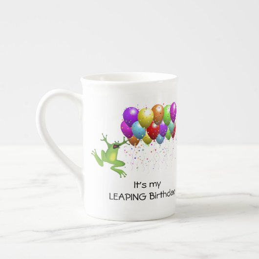 Tasse En Porcelaine Année bissextile Anniversaire (Gauche)