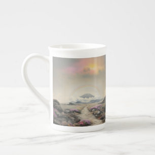 Tasse En Porcelaine Après la pluie (aquarelle japonaise paysage art)